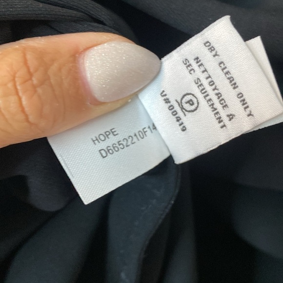 Diane Von Furstenberg | Hope Black Mini Dress with basket weave top - US4 - Picture 9 of 9